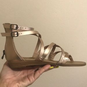 Blowfish Malibu rose gold sandals